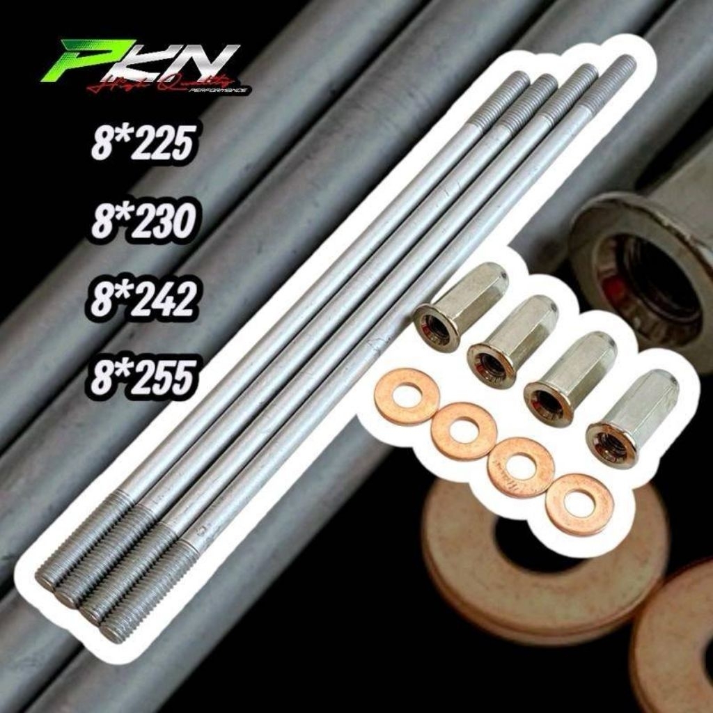 เสาเสื้อแต่ง พร้อมน็อตมีขนาด 8.7/9/9.5/10 นิ้วใส่เวฟ125-MIo-โซนิค และอื่นๆ ส่งของเร็ว - รูปที่ 3