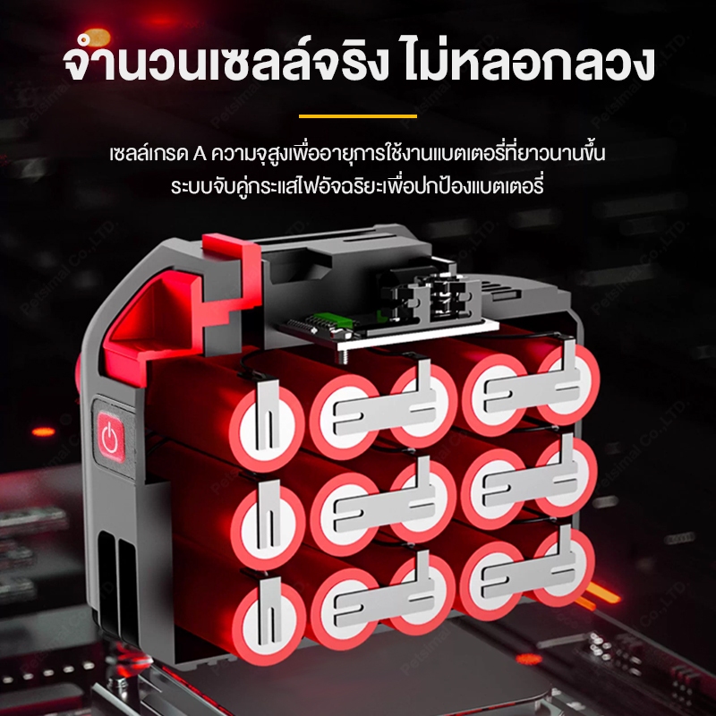 เครื่องมือไฟฟ้า แบตเตอรี่ Makita เข้ากันได้ แบตเตอรี่ลิเธียมไออน เครื่องชาร์จ แบตเตอรี่ลิเธียมความจุส✨แสดงระดับแบตเตอรี่ - รูปที่ 4