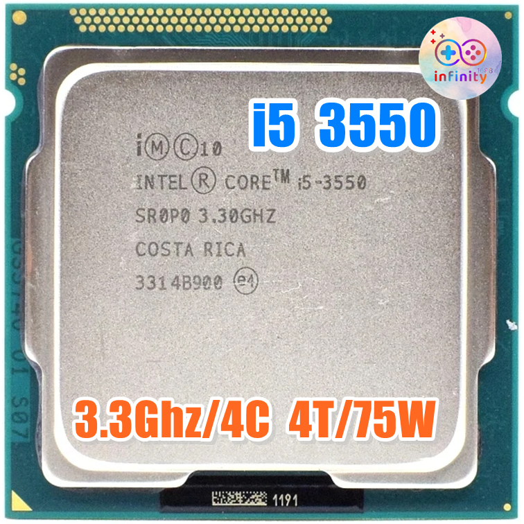 CPU ซีพียู i5 3570 3550 / 4คอร์ 4เธรด / Socket 1155 Gen 3 / ฟรีซิลิโคน จัดส่งไว