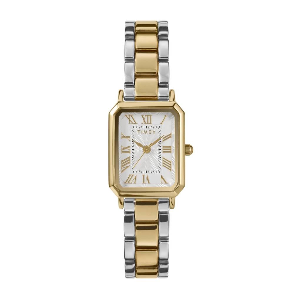 Timex TW2Y01300 21 mm W DRESS GOLD SILVER นาฬิกา นาฬิกาข้อมือ นาฬิกาข้อมือผู้หญิง