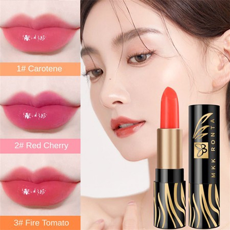 แครอทสีแดงเชอร์รี่เปลี่ยนสีลิปสติก พันคนสีบํารุงและให้ความชุ่มชื้นลิปสติกเปลี่ยนสีเพื่อสุขภาพ สีสด เหมาะสำหรับผู้หญิง