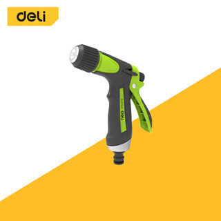 Deli หัวฉีดน้ำ ปืนฉีดน้ำในสวน ไร้แรงดัน ปรับได้ 3 แบบ วัสดุโ…