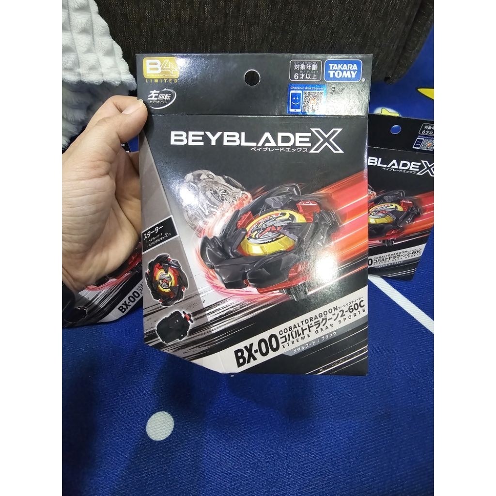 โค้ดครบ พร้อมส่ง‼️: BX-00 : Cobalt Dragoon 2-60C ของแท้  💯% [Bey Blade X Takara TOMY]
