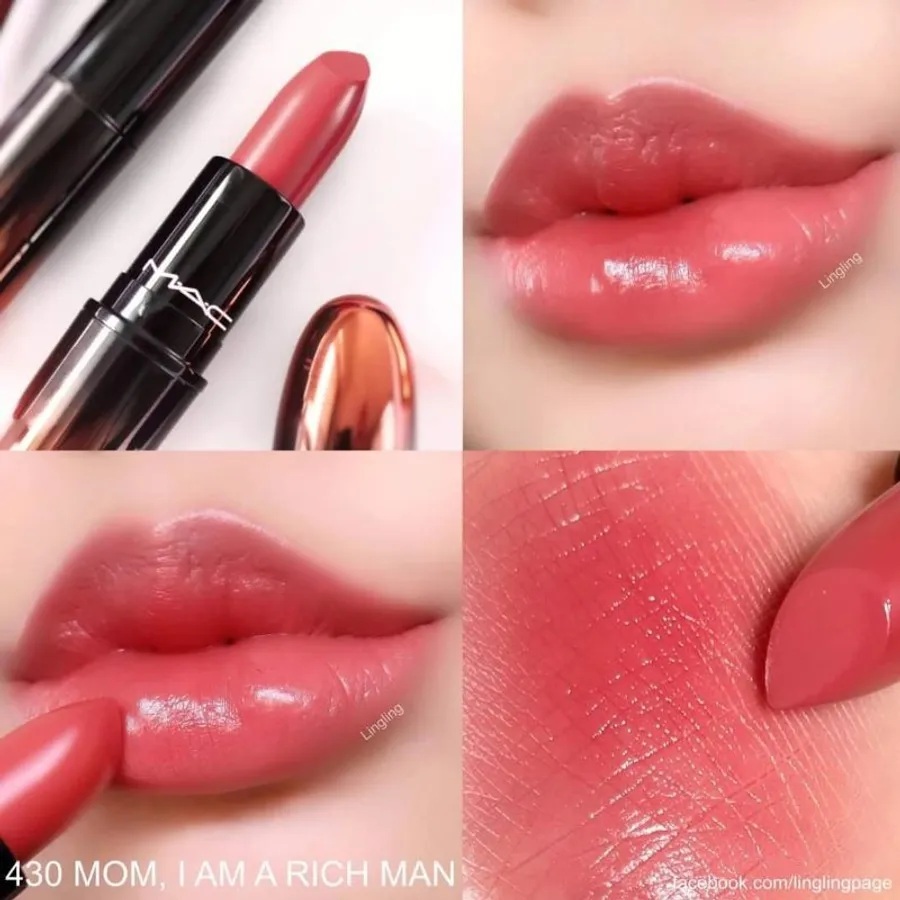 พร้อมส่ง ลิปสติกแบ่งขาย M a c lipstick สี 430 mom i am a rich man ขนาด 0.25g. แถมฟรีแปรงทาลิป