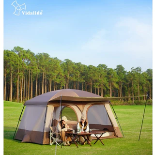 Vidalido New 2025 An Saan Tent Cabin รุ่นน้องใหม่ กางง่ายสวยงามในราคาเบาๆ เต็นท์ขนาดกลาง-ใหญ่ 4-8คน