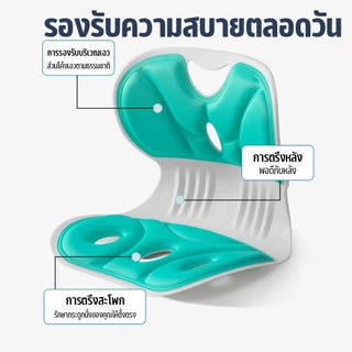เบาะรองนั่ง เบาะรองนั่งเพื่อสุขภาพ เบาะรองนั่งแก้สรีระ ช่วยลดอาการปวดหลัง มี 2 ขนาดให้เลือก รองหลัง นั่งนานไม่เมื่อย