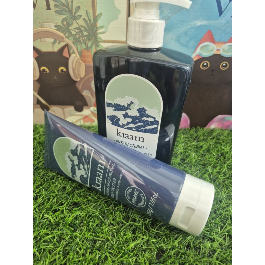 Body wash 450ml.,Body butter 200g.,Kraam