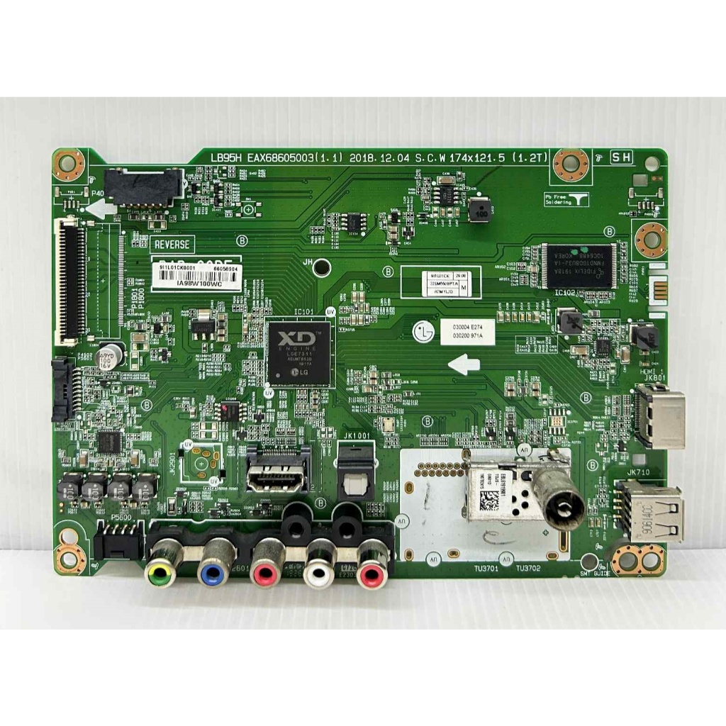 เมนบอร์ด LG รุ่น 32LM550BPTA พาร์ท EAX68605003 อะไหล่แท้ถอด มือ2 เทสไห้แล้ว