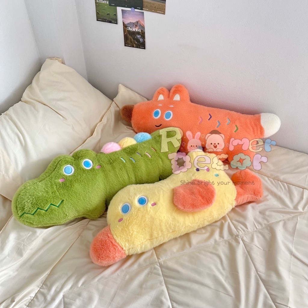 Roomer.Decor [พร้อมส่ง] ตุ๊กตารูปสัตว์ ตุ๊กตาหมอนข้าง ตุ๊กตาน่ารัก ตุ๊กตานุ่ม ๆ