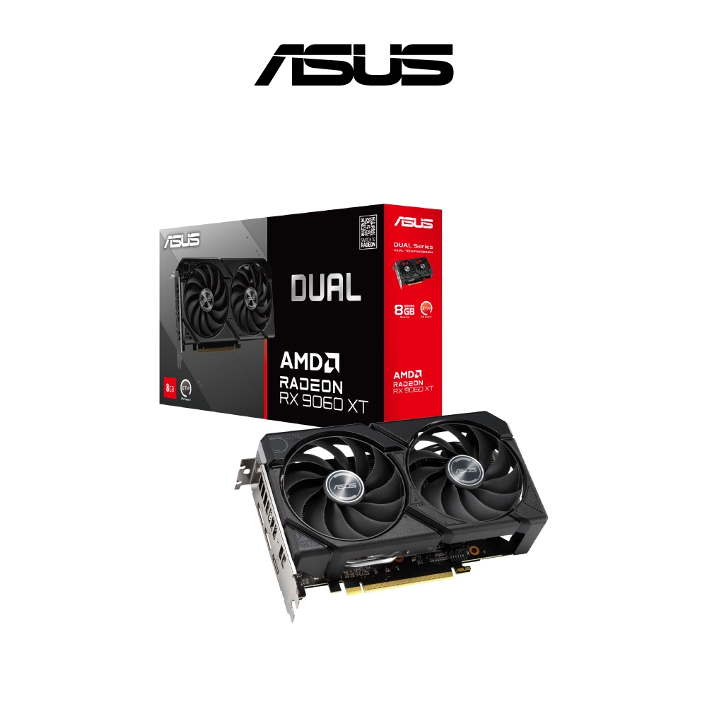 การ์ดจอ ASUS Dual Radeon RX 9060 XT 8GB GDDR6 128-bit
