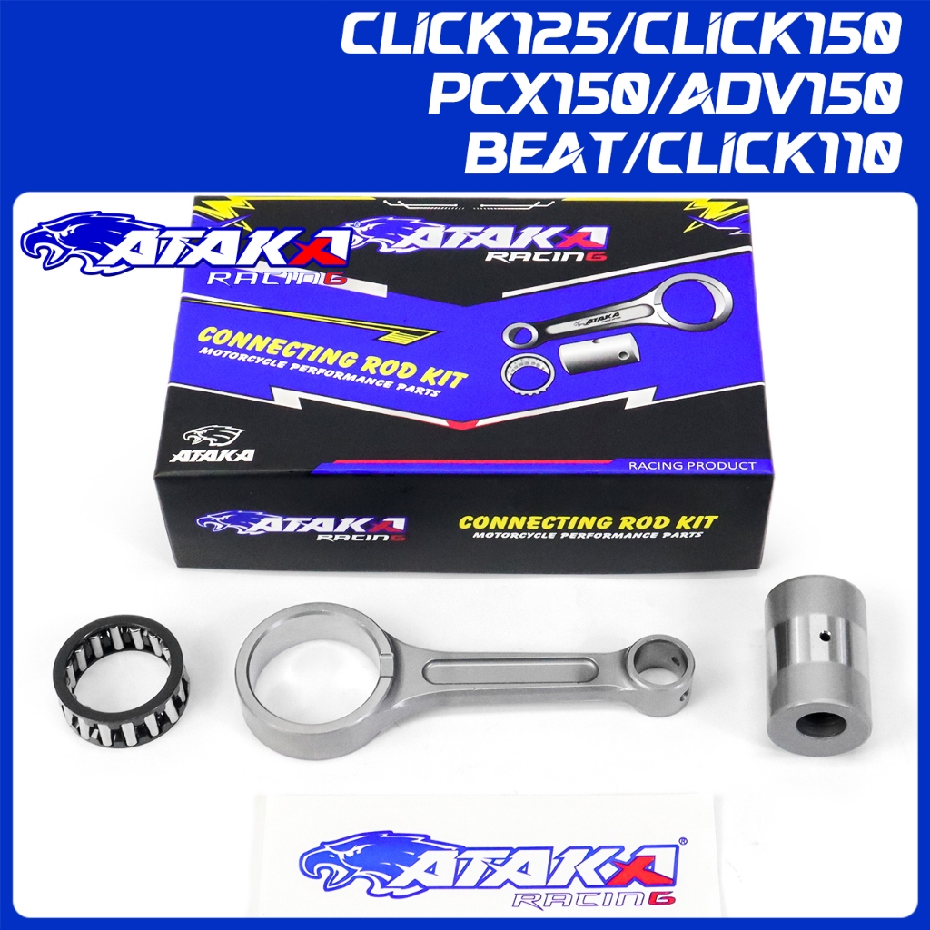 ATAKA ก้านฟอส CNC Forgedสำหรับ VARIO150/PCX150/CLICK125/CLICK150/ADV150 BEAT/VARIO110/CLICK110 ก้านสูบ
