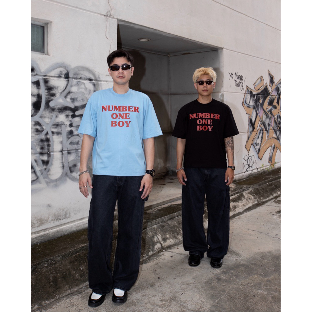 เสื้อ BOXY TEE ลาย NUMBER ONE BOY