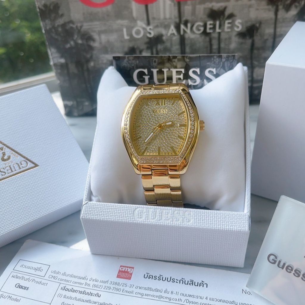 🌻เรียบหรูดูแพง นาฬิกาGuess U1424L2M DIGNITY Gold