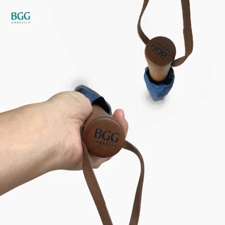 BGG UV Cut Auto Open Vintage Walking/Golf Umbrella ร่มยาว/ร่มกอล์ฟ อัตโนมัติเปิด กันยูวี100% ด้ามจับทำด้วยไม้ (WA105579)