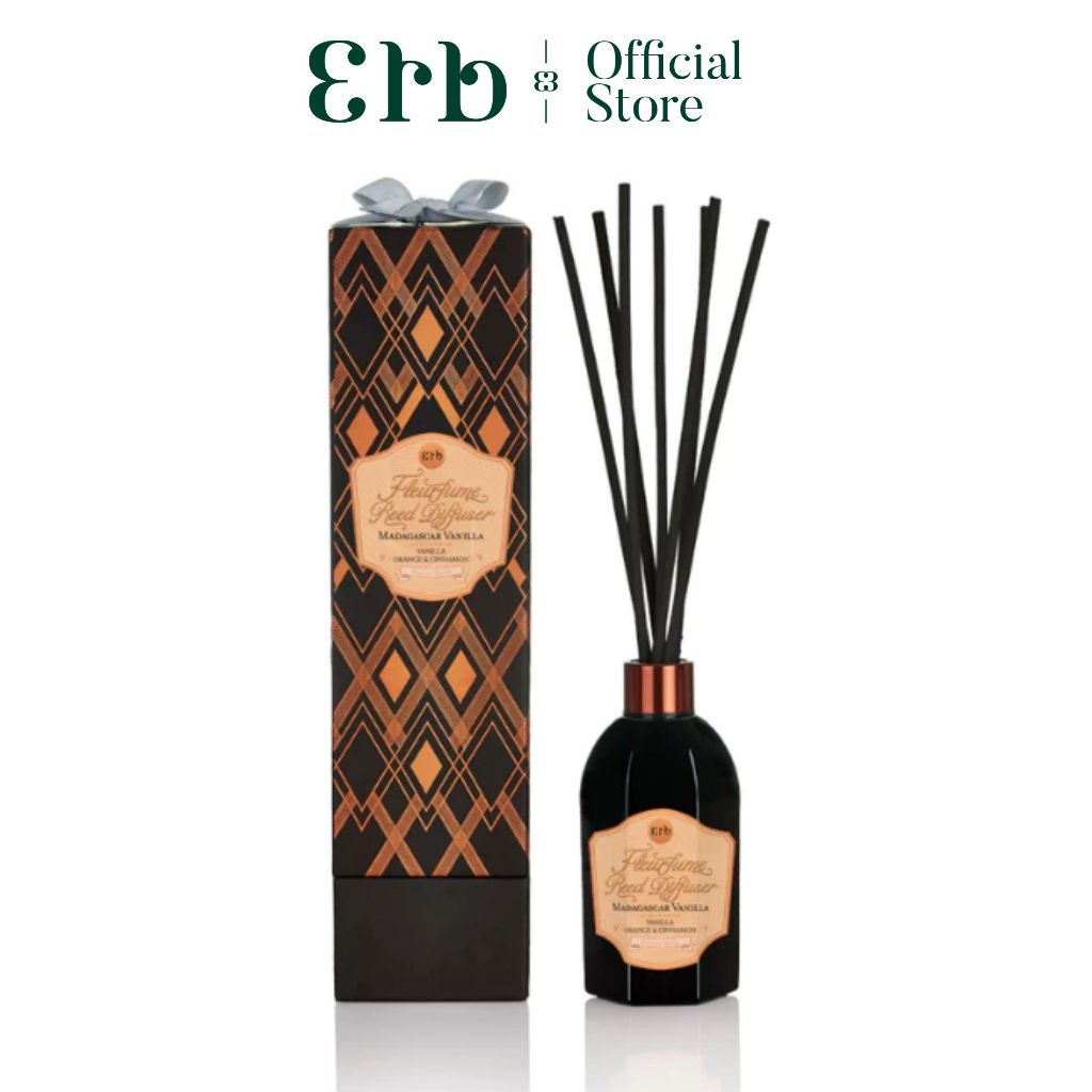 [สินค้าขายดี] Erb Dazzling Spring Fleurfume Reed Diffuser 100 ml. ก้านไม้หอม กลิ่นแพร์และดอกฟรีเซีย 