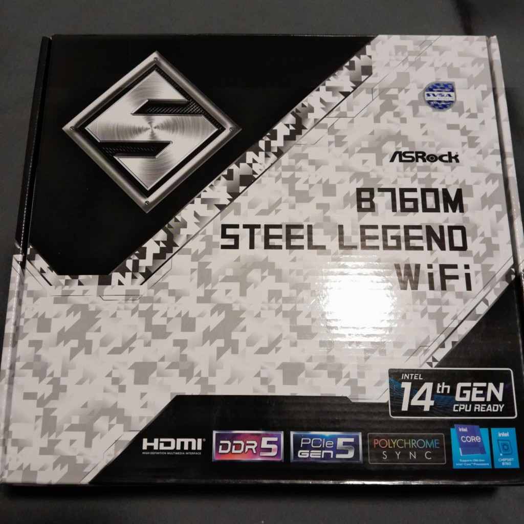 ((พร้อมส่ง)) MAINBOARD (เมนบอร์ด) ASROCK B760M STEEL LEGEND WIFI (DDR5) (SOCKET LGA 1700) (MICRO-ATX