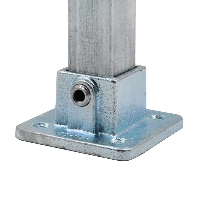 ATZ ข้อต่อเหล็กกล่อง กัลวาไนซ์ ฐานเสา ข้อต่อ เหล็กกล่อง  DIY กรงสัตว์ โรงเรือน