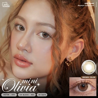 Mini Olivia Gray / Brown / Light Brown [-50ถึง-1000] By Kittykawaii คอนแทคเลนส์