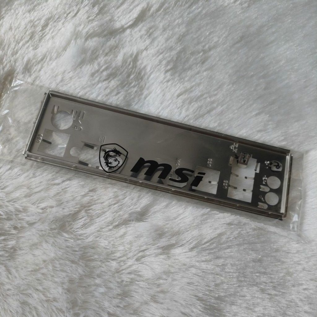 i/o shield motherboard msi h310m pro vh plus ฝาหลังเมนบอร์ดของแท้