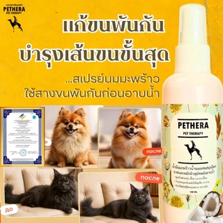 สเปรย์น้ำนมบำรุงขนสัตว์เลี้ยง🥥🐾 แก้สังกะตัง ขนนุ่มเงางาม ลื่นสลวย ใช้ระหว่างหรือหลังอาบน้ำบำรุงขน!