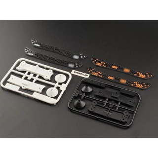 ไม้ กันชน สไลด์ 2MM คาร์บอน HG - Mini4WD HG Carbon Wide Stay Sliding Damper (2mm)