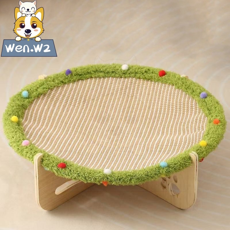 wen.W2 เบาะนอนแมว ลับเล็บฝนเล็บได้  เตียงสัตว์เลี้ยง รองรับน้ำหนักได้ดี