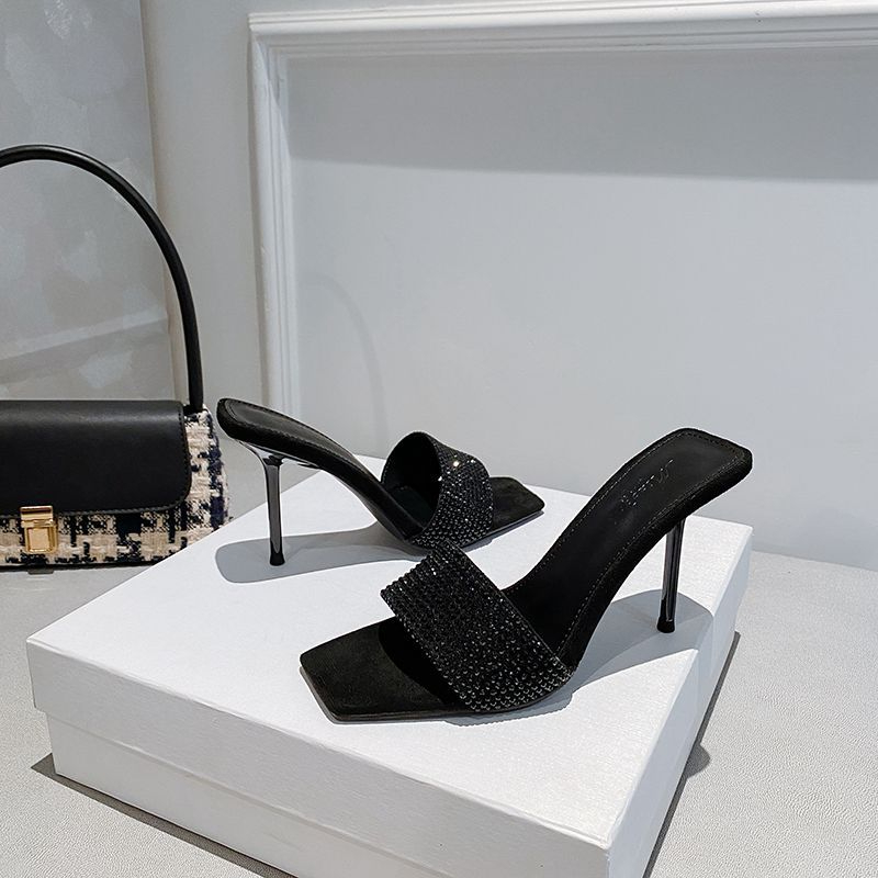 รองเท้าส้นสูงสีดำ Sexy Black ส้นเข็ม 2.5/3.5 นิ้ว ทรงสวย เซ็กซี่ ใส่แล้วดูแพง สาวมั่นต้องมี! P911 - รูปที่ 3