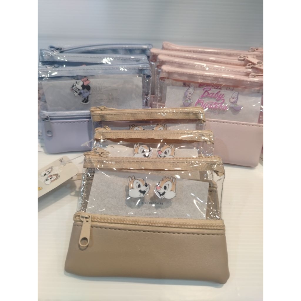 🇯🇵กระเป๋าสตางค์​ ​Disney มีซิป2ชั้น​ มีลายคนละแบบคนละด้าน​ 3 สไตล์​ ❤️ นำเข้าจาก​ญี่ปุ่น​แท้​ 100% ✅