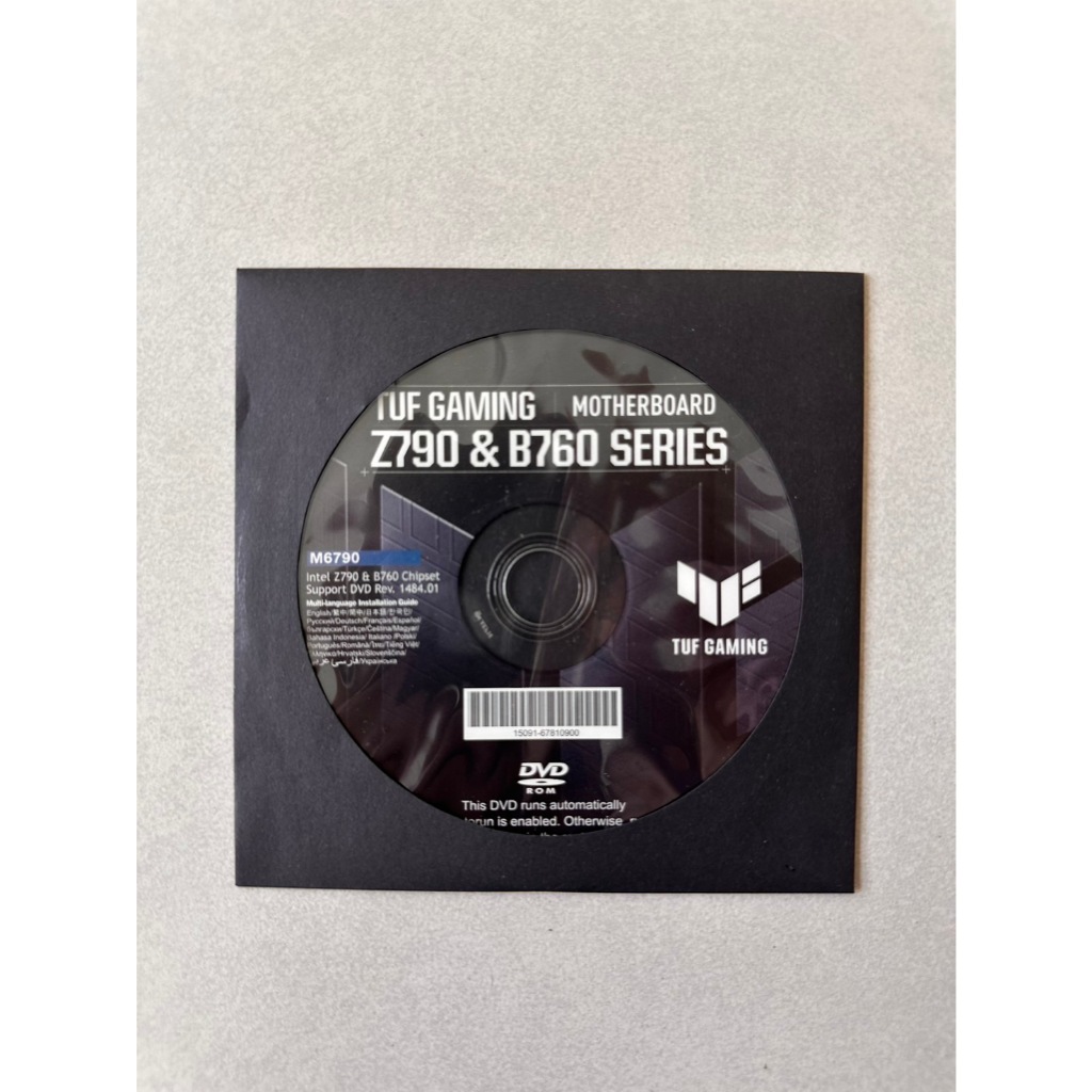 TUF Gaming Z790 & B760 Motherboard M6790 Intel Z790 & B760 Chipset Support DVD