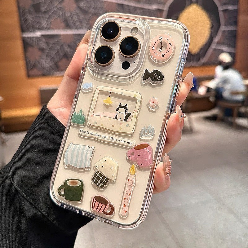 ส่งจากไทย ชุดตกเเต่ง สติกเกอร์ ลายการ์ตุน สติกเกอร์ DIY สติกเกอร์นูน 3D