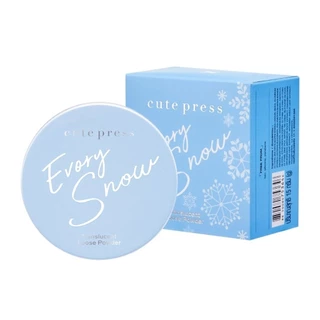 ส่งด่วน/ของแท้/ราคาถูกCute Press Evory Snow Translucent Loose Powder อิเวอร์รี่ สโนว์ ทรานสลูเซนท์ ลูส พาวเดอร์ แป้งฝุ่น
