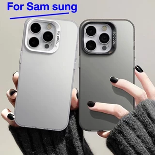 เคส Samsung A15 A16 A22 แฟชั่นเรียบง่าย A26 A05S A35 A36 A56 A55 S24 A13 A54 S23 A53 5G A04s A13 5G ป้องกันการตก เคส