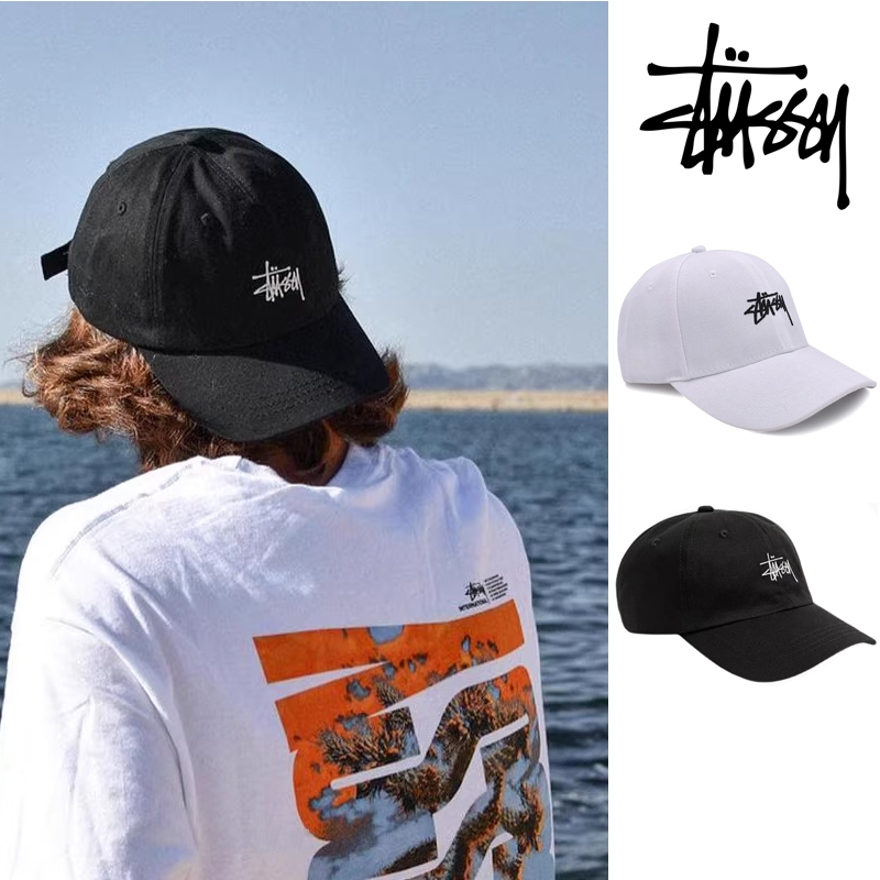 New หมวก Stussy แท้ Cap หมวกเกาหลี/ที่บังแดด/หมวกกันแดด