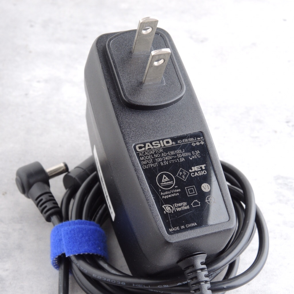 CASIO >> AD-E95100LJ AC ADAPTOR 9.5V 1A หัว 4.7x1.7 mm อะแดปเตอร์สำหรับเปียโนไฟฟ้า คีย์บอร์ดไฟฟ้า ขอ