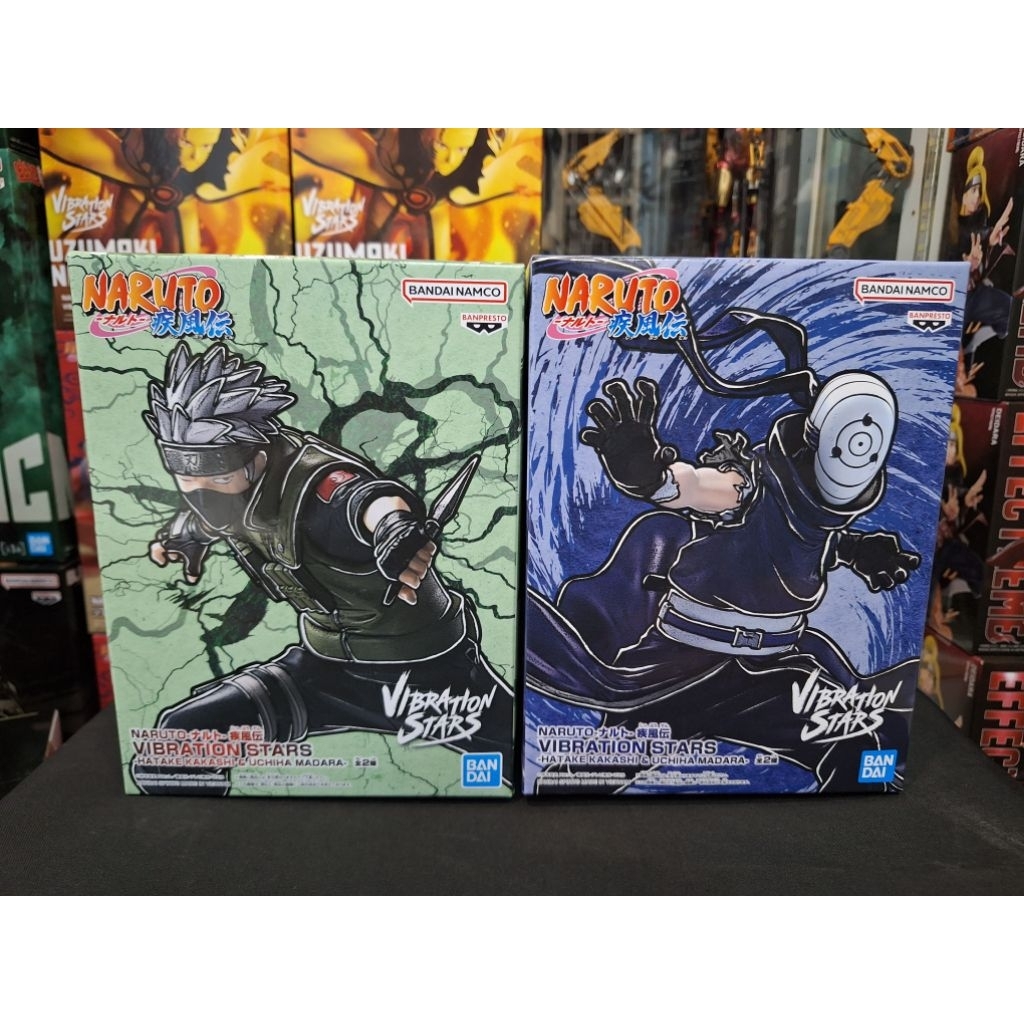 (พร้อมส่ง) Naruto Shippuden VIBRATION STARS Kakashi Hatake & Madara Uchiha Mask Set