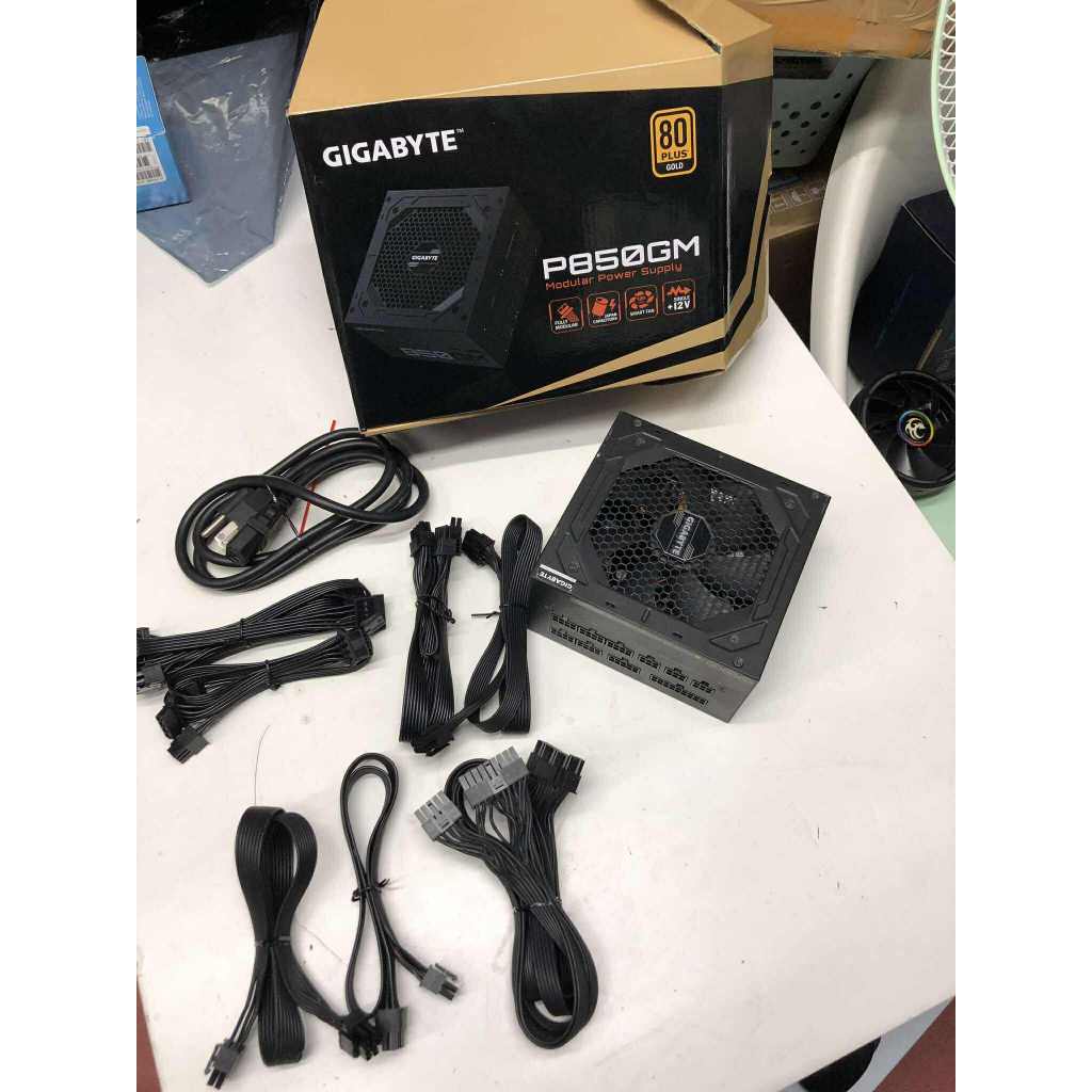 POWER SUPPLY (อุปกรณ์จ่ายไฟ) GIGABYTE P850GM 850W 80 PLUS GOLD ครบกล่อง ประกันยาว