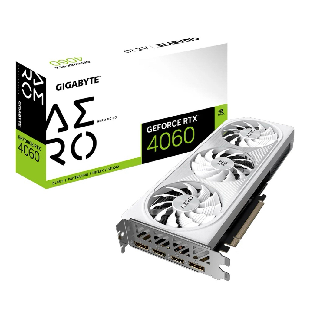 GIGABYTE RTX 4060 AERO OC 8G - 8GB GDDR6