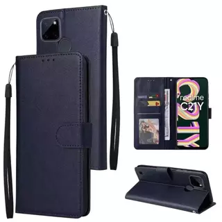 เคสฝาพับหนัง มีล็อค สำหรับ Oppo Realme C1 C2 C3 C11 C12 C15 C17 C20 C21 C21Y C25Y C25 C30S Realme9i 9Pro เคสมีแม่เหล็ก