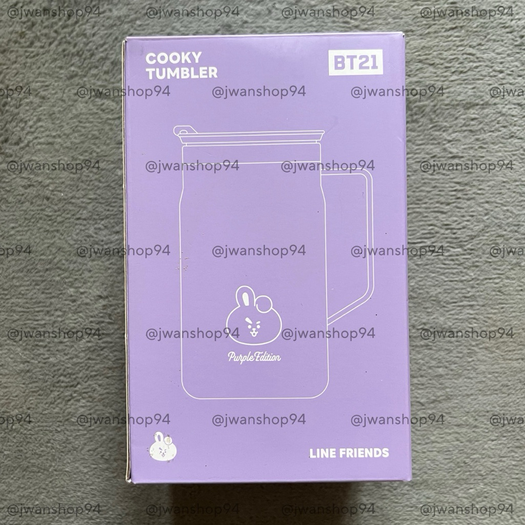 [พร้อมส่ง] แก้วเก็บความเย็น BT21 COOKY TUMBLER PURPLE OF WISH EDITION ** กล่องเป็นรอยจากการเดินทางไม