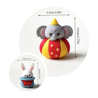 ส่งจากไทย‼️ตุ๊กตา แต่งเค้ก วันเกิด Cake ยางนิ่ม ลายสัตว์ ไดโนเสาร์ DIY ตั้งได้
