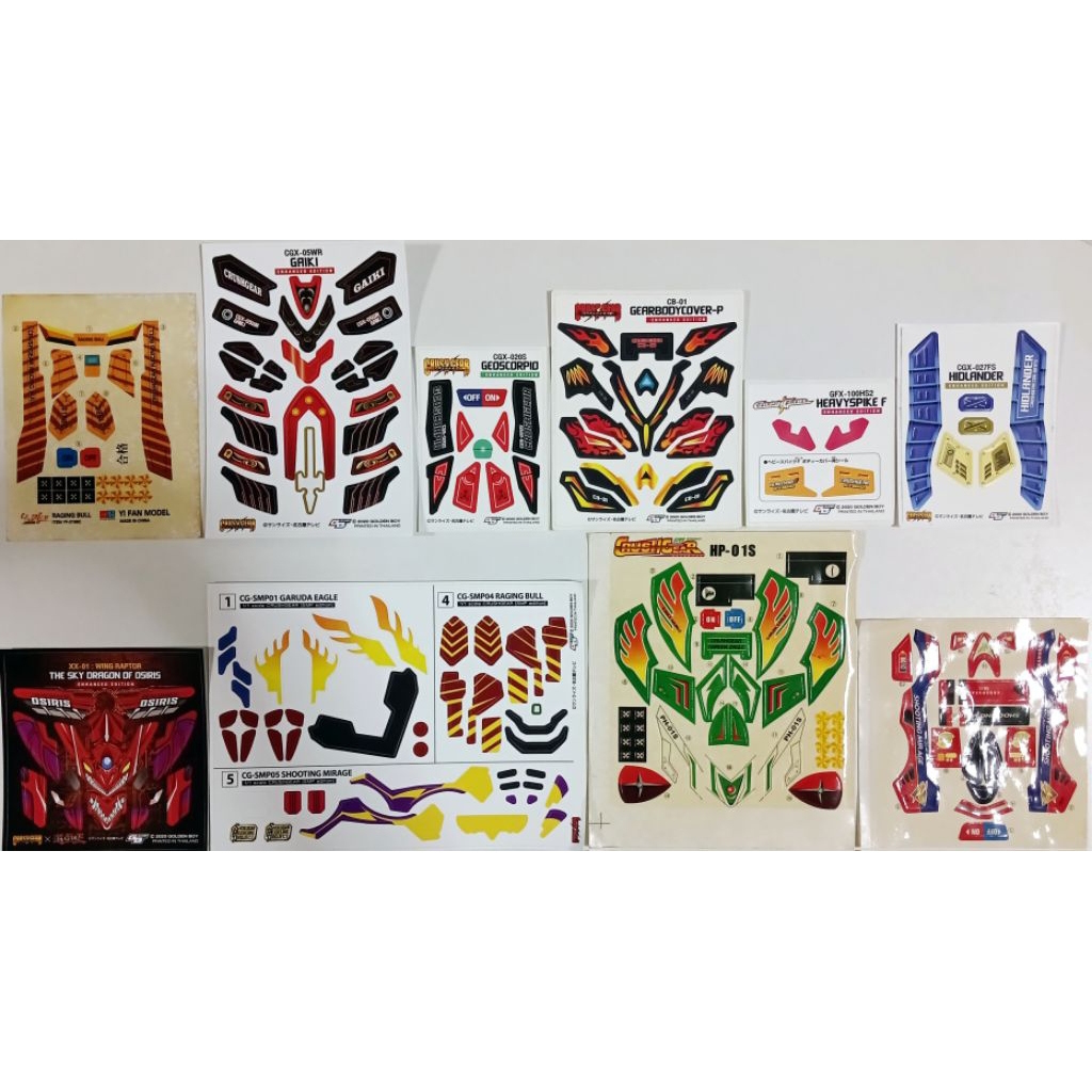 สติกเกอร์ Crush Gear Turbo สติกเกอร์รถคลัสเกียร์ ของใหม่ สภาพดี พร้อมส่ง