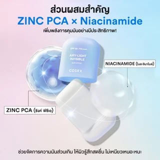 COSRX Airy-Light Invisible Sun Stick SPF50+ PA++++ 19g แอร์รี่-ไลท์ อินวิซิเบิล ซัน สติ๊ก เอสพีเอฟ50+ พีเอ++++