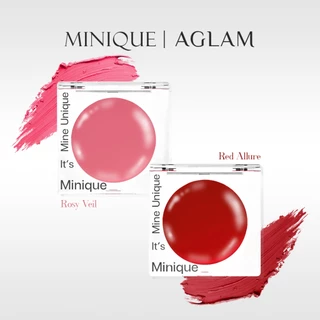 AGLAM MINIQUE บลัชออน 2 เฉดสี Rosy Veil / Red Allure