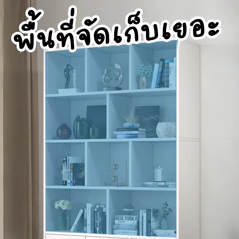 ชั้นวางหนังสือสไตล์มินิมอล ตู้หนังสือเข้ามุม thumbnail 5