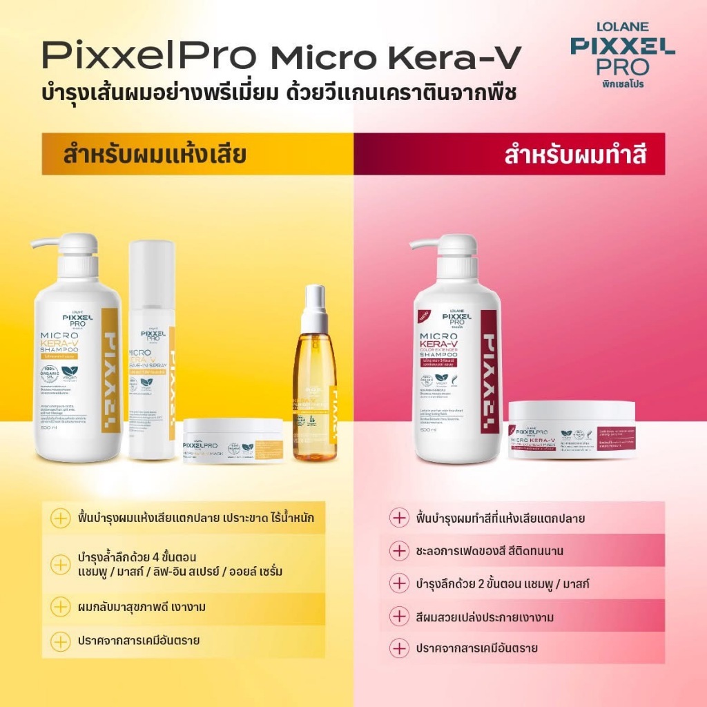 โลแลน พิกเซลโปร ไมโคร เครา-วี คัลเลอร์ เอกซ์เทนเดอร์ มาสก์ 250 กรัม - รูปที่ 3