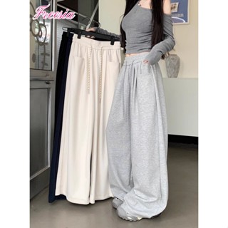 7สี กางเกงลำลอง กางเกงขายาว สไตล์เกาหลี มีกระเป๋า2ตัว มีเชือ…