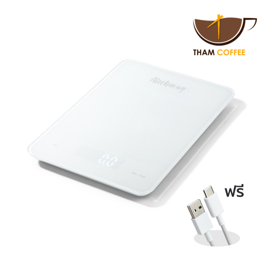เครื่องชั่งขนาดเล็ก เครื่องชั่งดิจิตอล เครื่องชั่งอาหาร Kitchen scale จอแสดงผลLED ตาชั่งอาหาร พกพาง่าย Tham Coffee