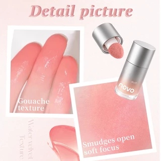 6546 (ใหม่/แท้) NOVO BLUSH LIQUID บลัชออน ปัดแก้มแบบน้ำ สีสวย ติดทน กันน้ำ