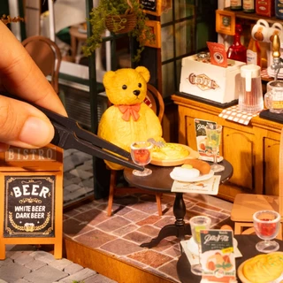 Rolife DIY Miniature Dollhouse : Tipsy Restaurant DG167 โมเดลบ้าน บ้านตุ๊กตา | ของแต่งบ้าน ของเล่นตัวต่อ
