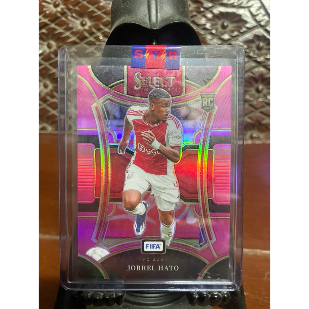 การ์ดฟุตบอล  Jorrel Hato Rookie RC 2023-24 Panini Select FIFA Jorrel Hato Mezzanine Pink Rookie RC /